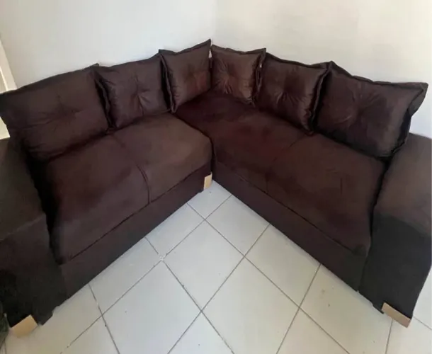 Sofá canto marrom
