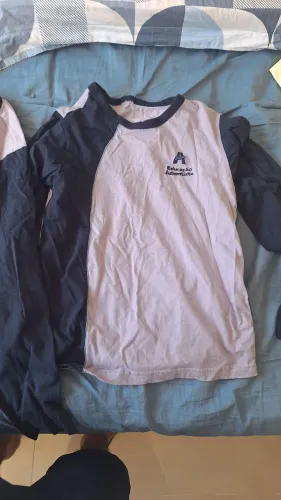 Cinco Camisetas manga longa  colegio adventista usada