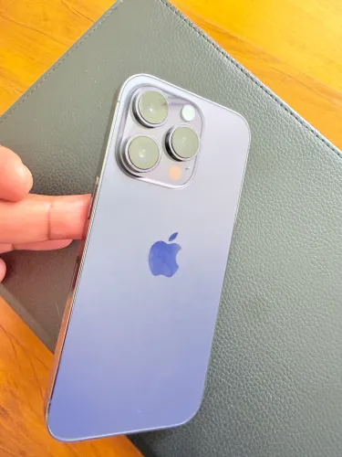 iPhone 14 Pro 128GB Roxo - Impecável, Estado de Novo (Na Caixa)