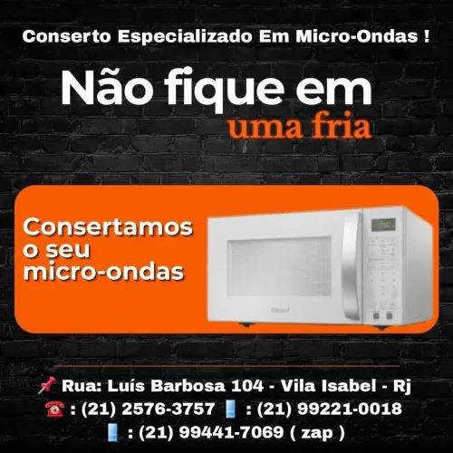 Serviço Especializado em reparos de micro-ondas