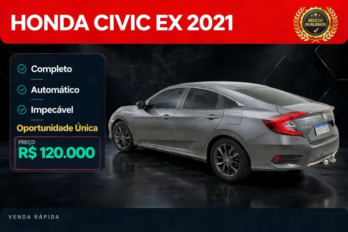 Honda Civic Sedan EX 2.0 Flex 16V Aut.4p 2021