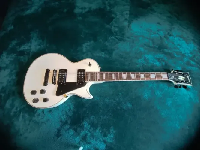 Guitarra Gibson Chinesa Les Paul Custom White - SOMENTE VENDA