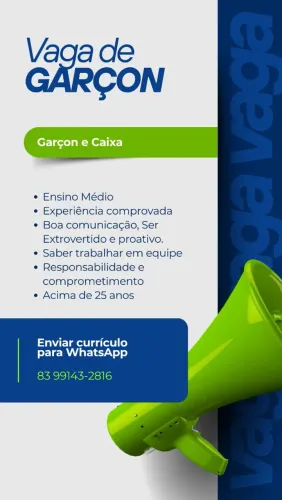 GARÇON E CAIXA