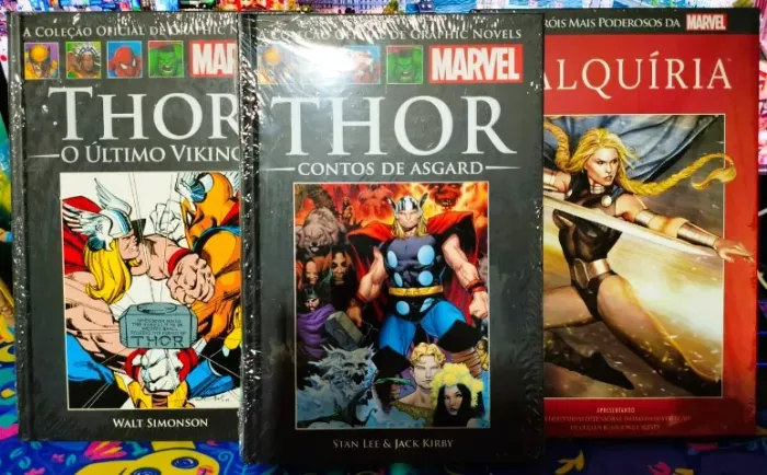 Marvel Salvat - Thor Contos de Asgard + Thor O Último Viking + Valquíria (LACRADOS)