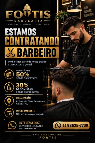 ? BARBEIRO DE ALTA PERFORMANCE? VEM PRO FORTIS E MOSTRE DO QUE É CAPAZ!