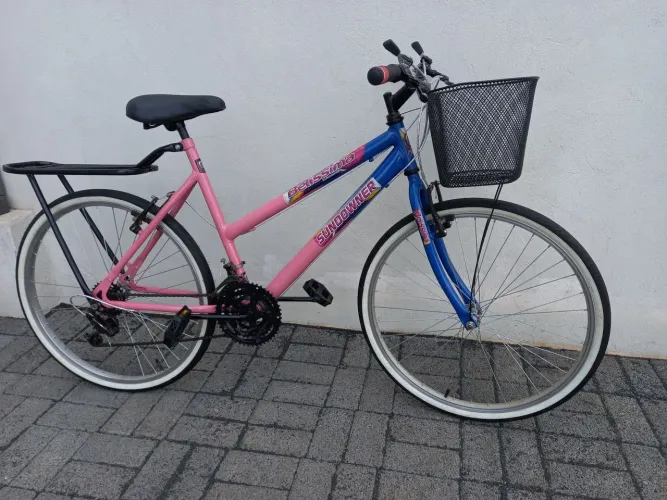 Bicicleta Aro 26 Feminina com Cesta e Garupa Reformada