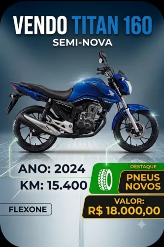 Vendo Moto Titan 160 ano 2024