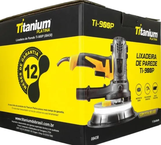 Lixadeira elétrica com LED Titanium 900w