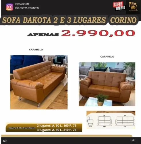 SOFA DAKOTA LANÇAMENTO