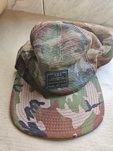 Bone Aba reta Camuflado Militar Tela Trucker Nike unissex perfeito para varias ocasioes