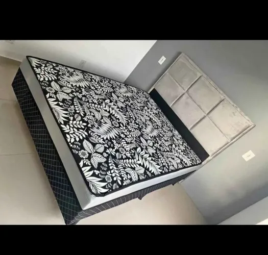 Cama box casal molas enssacadas