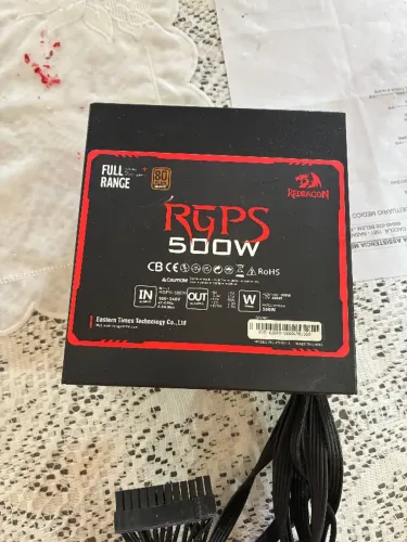 Fonte Redragon RGPS 500W, 80 Plus Bronze