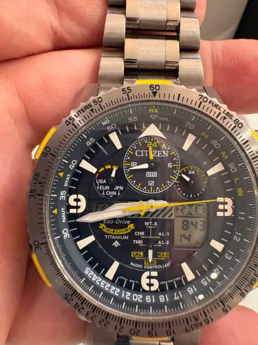 Citizen Navihawk Blue Angels FULL TITANIUM novo sem uso 
