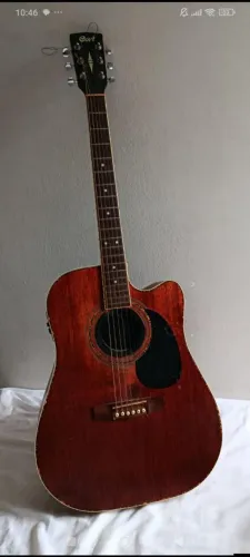 Violão Folk Elétrico Cort Ad 880mce Op/B Mahogany