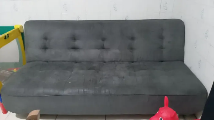SOFÁ CAMA USADO - COR GRAFITE