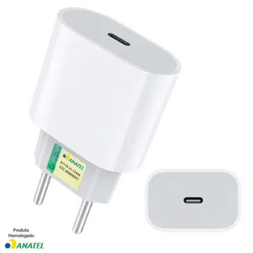 Kit carregador iphone cabo + fonte turbo