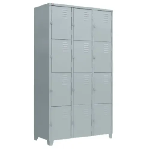 Armário Roupeiro de Aço 12 Portas Locker de Aço Vestiário 