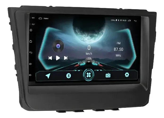 Central Multimídia Android 14 7 Pol. 4Gb/64Gb Carplay/ A. Auto Creta 2016 a 2024