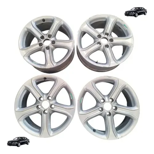 Jogo Roda Aro 17 Audi A4 2.0 Tfsi 12 A 16 Branco