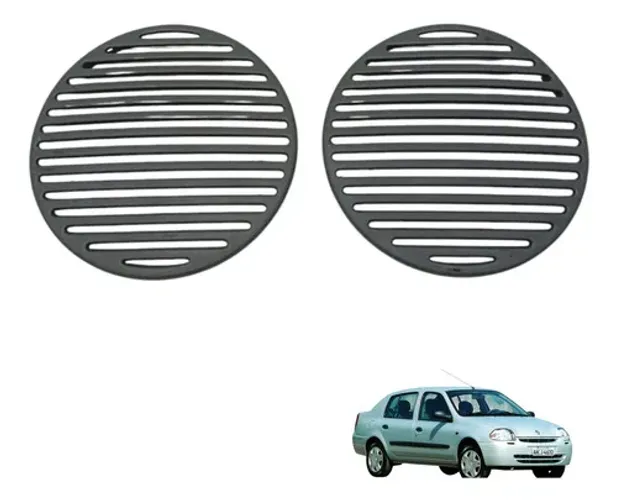 Par Tela Auto Falante Porta Traseira Clio 2001 2004 (usado) Cinza-escuro