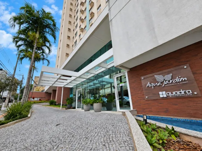 Apartamento semi mobiliado para locação no edifício Aqua Jardim Residencial & Resort, regi