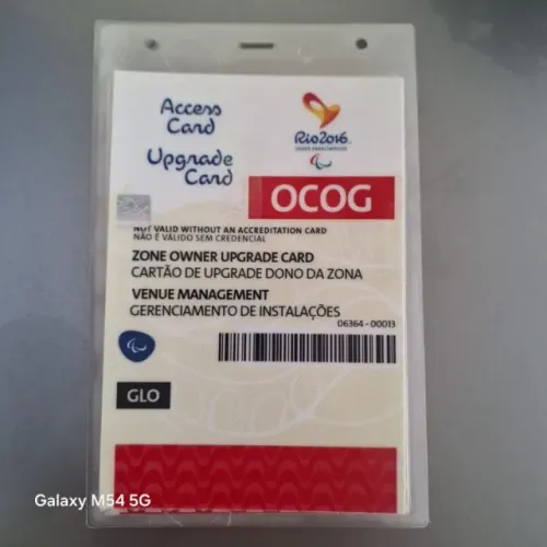 Cartões de Acesso Olimpíadas Rio 2016