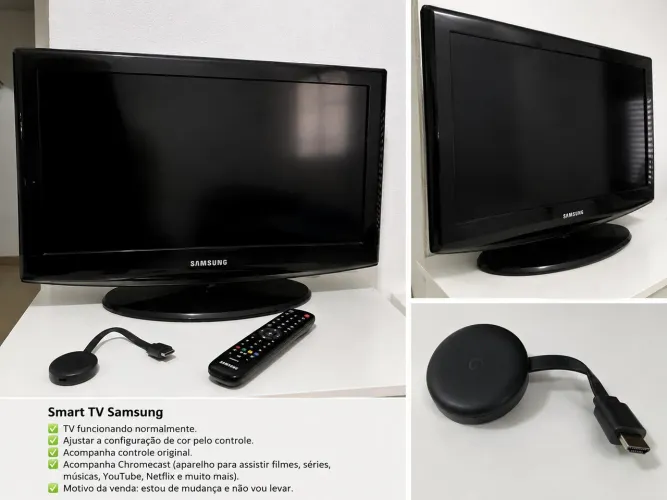 TV Samsung + Chromecast - Ajuste na cor da imagem