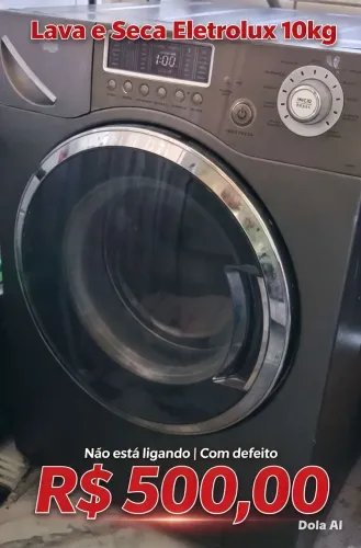 MÁQUINA DE LAVAR LAVA E SECA ELETROLUX 10KG