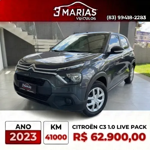 Citroen C3 Live Pack 1.0 Flex 6V 5P Mec. 2023