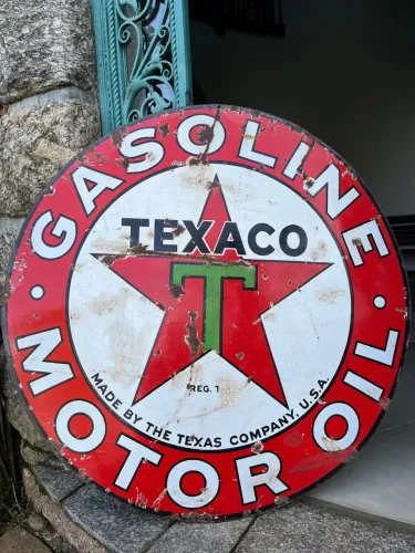 Placa Texaco Original americana 107 cm metal