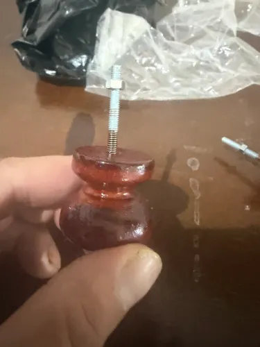 4 Puxador Botão Madeira Móveis Armário Gaveta Cômoda