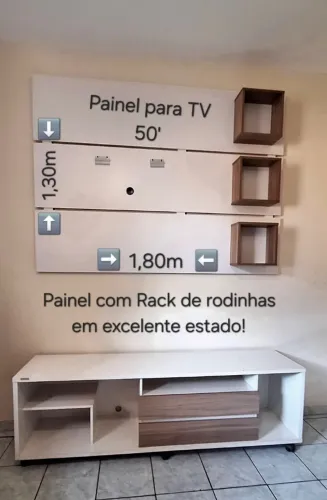 Rack com painel
