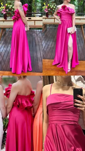 VESTIDO DE FESTA - ROSA