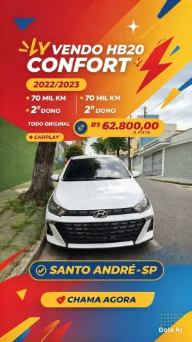 Hyundai HB20 Comfort 1.0 Flex 12V Mec. 2023