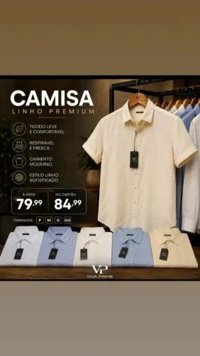 Camisa estilo linho
