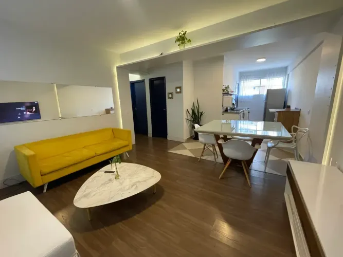 Locação mobiliado 70m2,  2 quartos no Cambuí - Campinas - SP