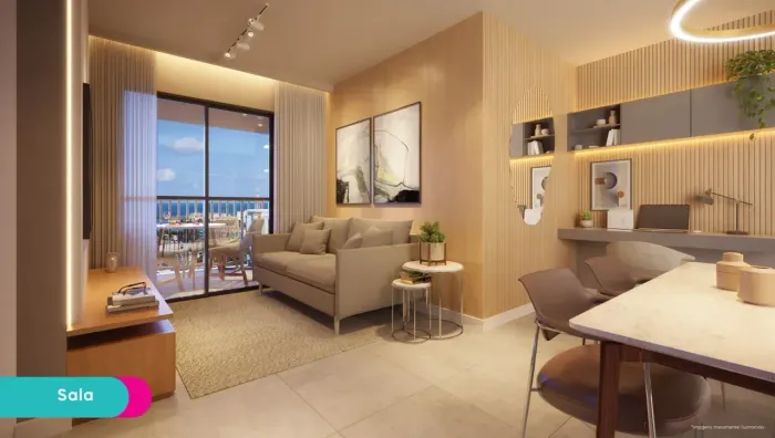 MOOD AURORA (AE) - Moura Dubeux para venda com 47m²| 2 quartos em Santo Amaro - Recife!