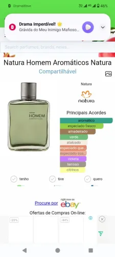 Natura Homem Aromático