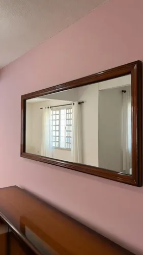 Kit - Mesa, Móvel e Espelho de sala
