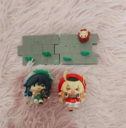 Kit mini figure Klee e Venti genshin impact