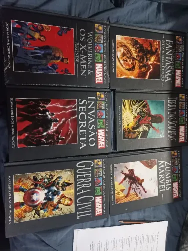 Guerra Civil Marvel Salvat capa preta Lote