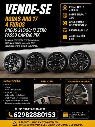 Rodas aro 17 4 Furos