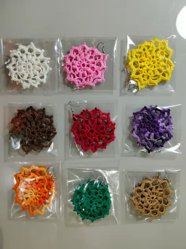 BRINCOS DE CROCHÊ 