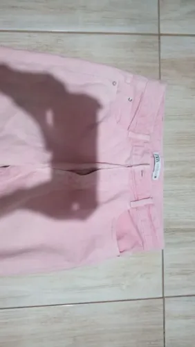 Calça de sarja rosa da Zara 42/44