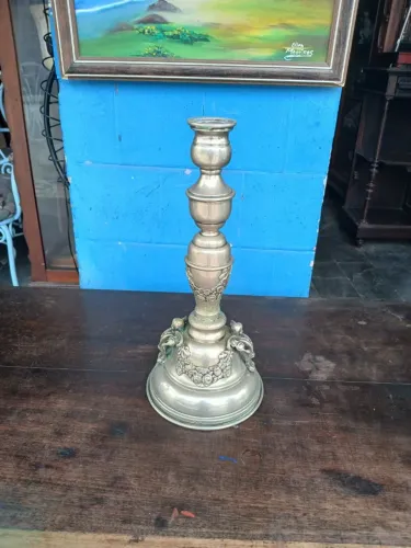 Castiçal em banho de prata