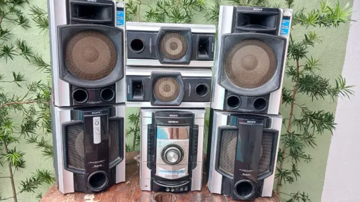 Mini System Sony Genezi MHC-GTX88 - 770W RMS - Todas as Caixas Funcionando!