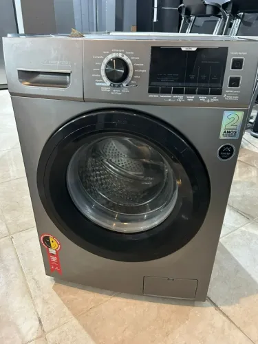 LAVADORA MIDEA 11KG INOX FRONTAL 220V - NOVA!