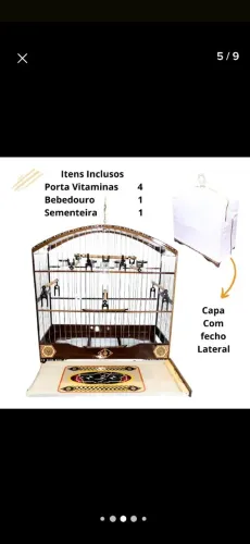 Gaiola celeiro ainda na caixa sem uso com todos acessórios. 