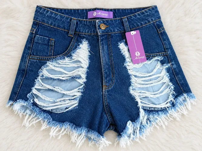 Short jeans azul escuro ariene