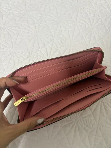 Carteira Seminova COACH ROSA
